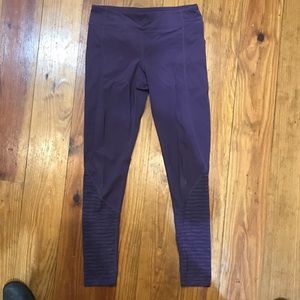 Purple moto leggings